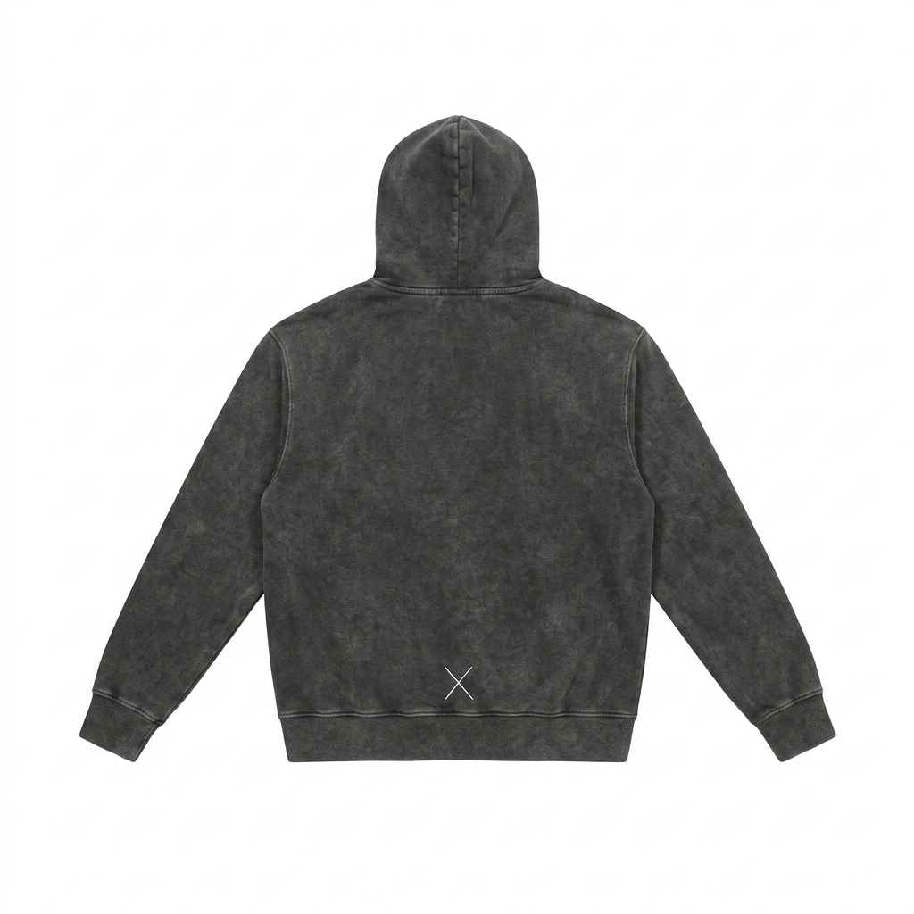 No Risk No Story Hoodie – Washed Gray (Men)