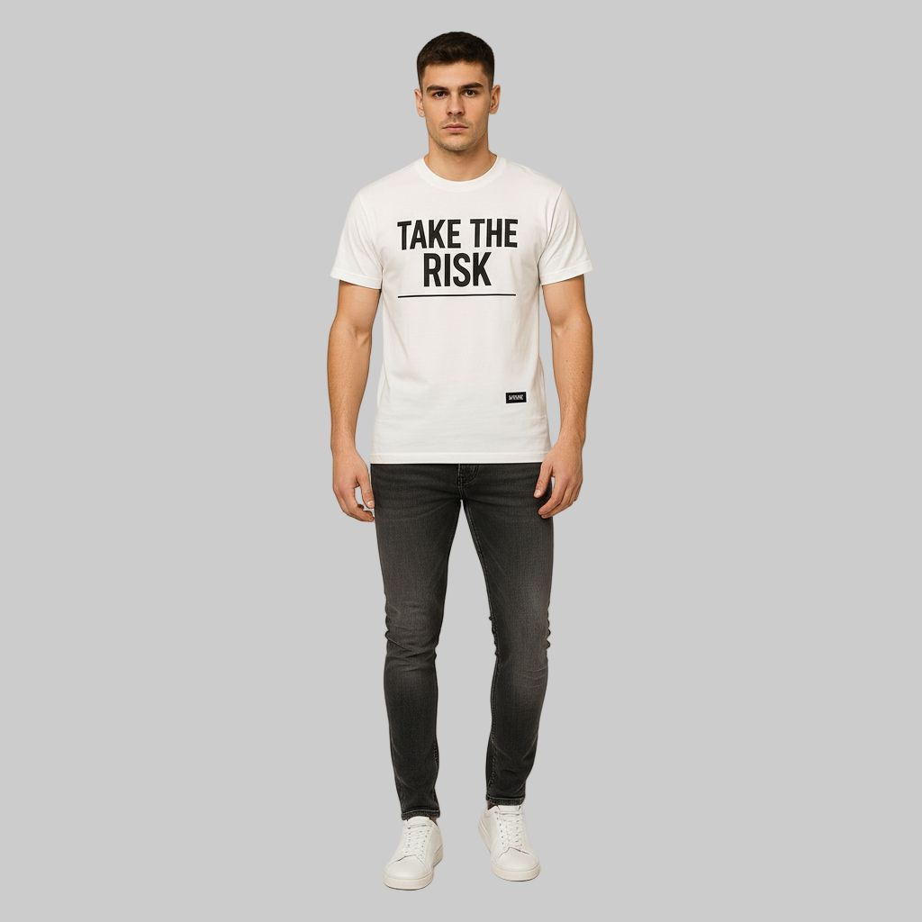 XTRME White Take The Risk 32 Tee — Men’s Edition