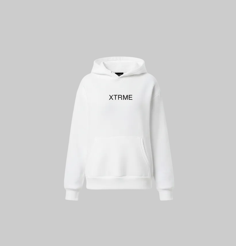 Signature Brushstroke X Hoodie – White