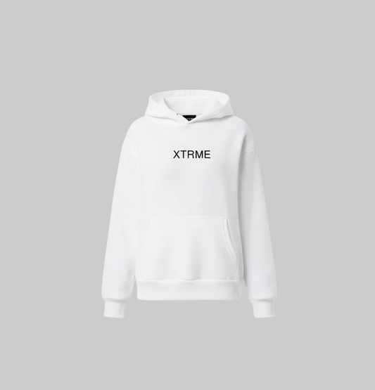 Signature Brushstroke X Hoodie – White