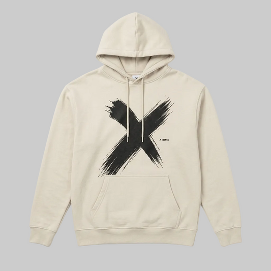 Signature X Hoodie – Beige (Men)