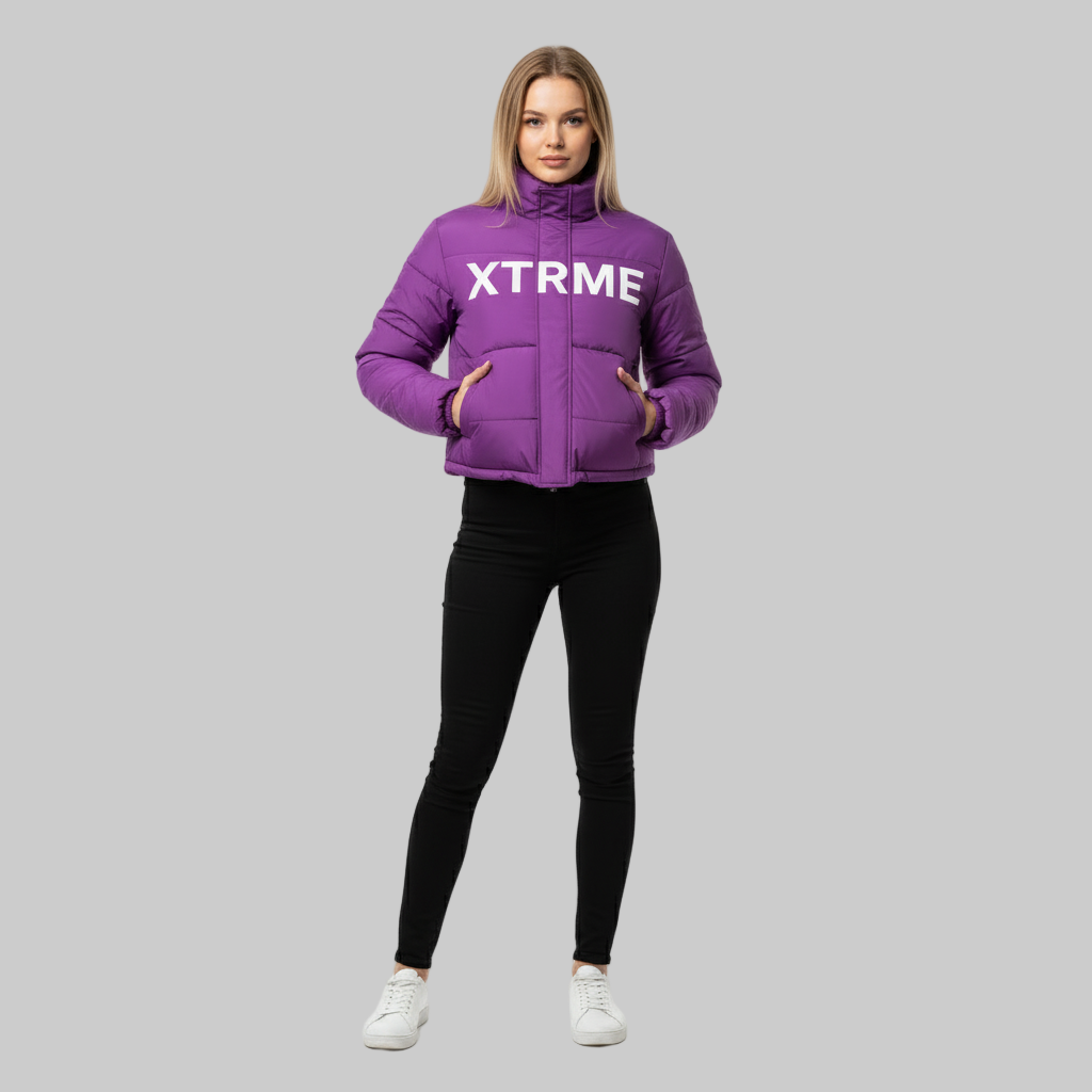 XTRME Purple Puffer Jacket – Women’s Edition