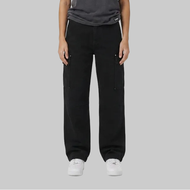 Flared Denim Jeans – Black (Women)