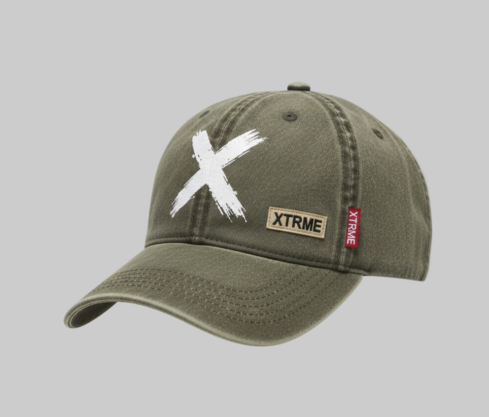 XTRME Military Green Denim Cap — Women’s Editio