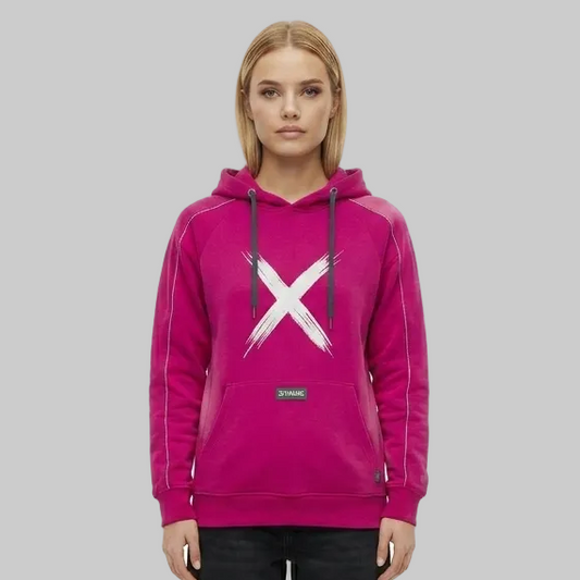 Signature X Hoodie – Fuchsia (Women)