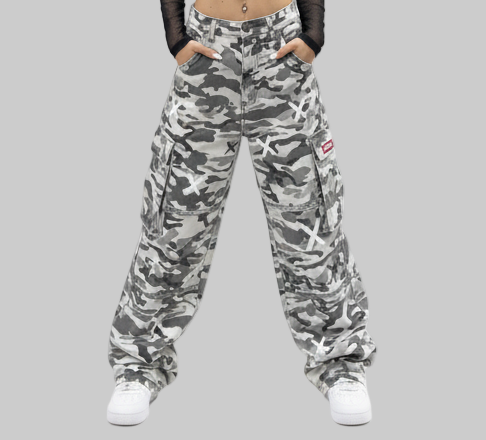 XTRME Grey Camo Cargo Jeans – Women’s Edition