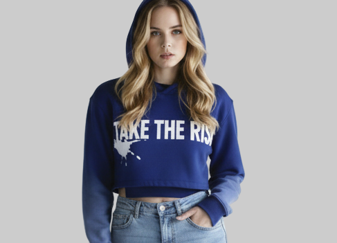 XTRME Take The Risk Crop Hoodie