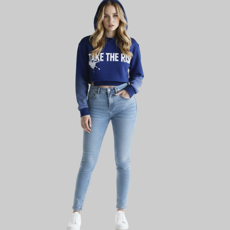 XTRME Take The Risk Crop Hoodie