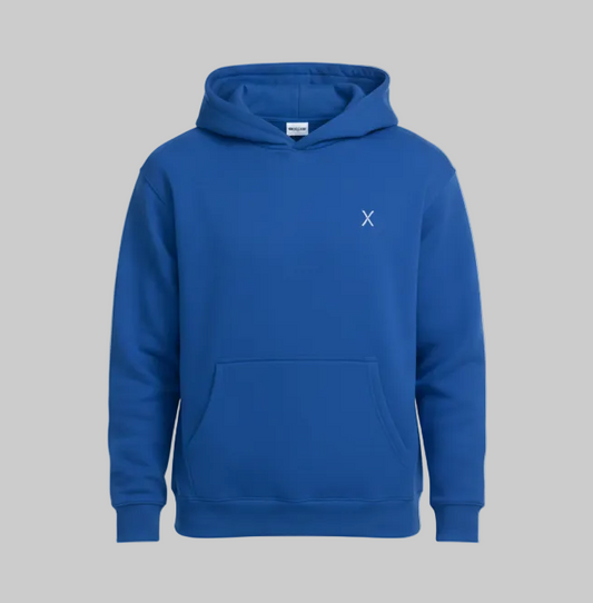 Signature Patch X Hoodie – Cobalt Blue