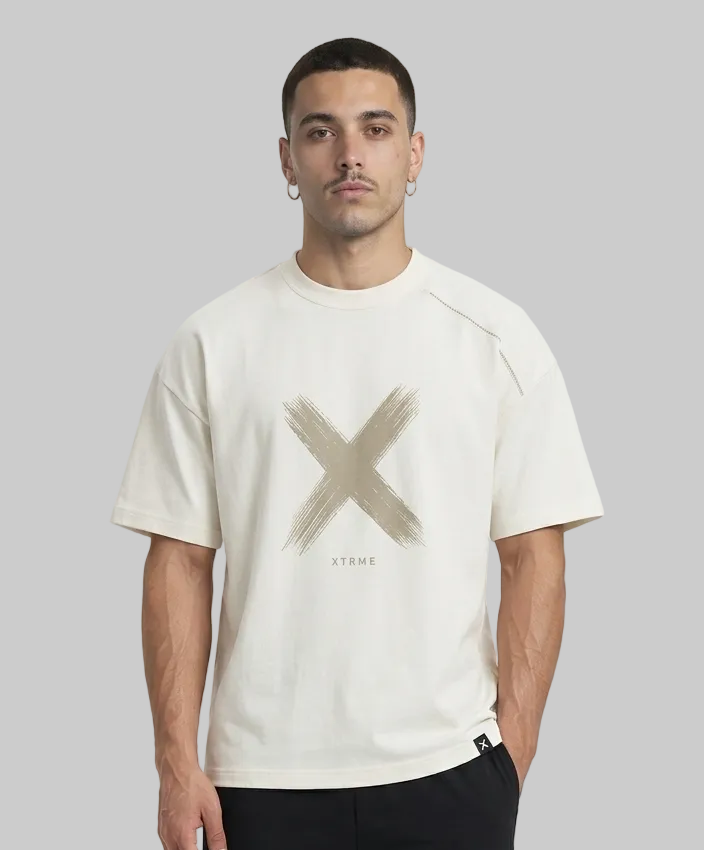 Brush X T-Shirt – Sand Beige (Men)