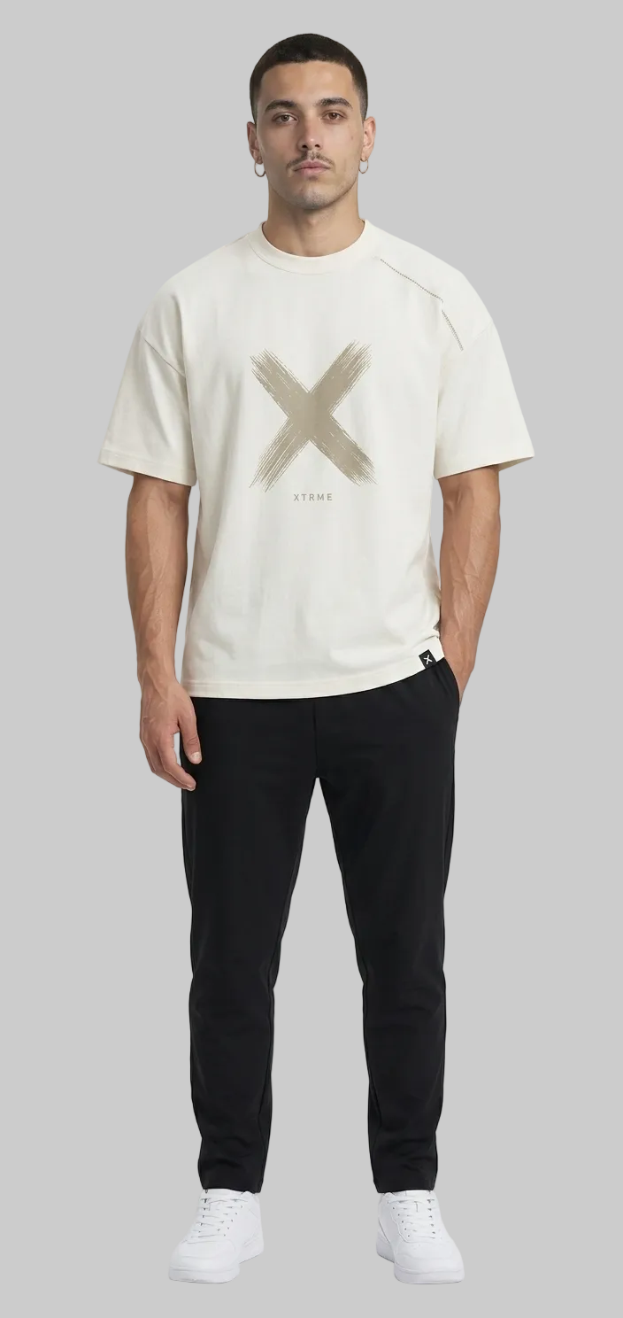 Brush X T-Shirt – Sand Beige (Men)