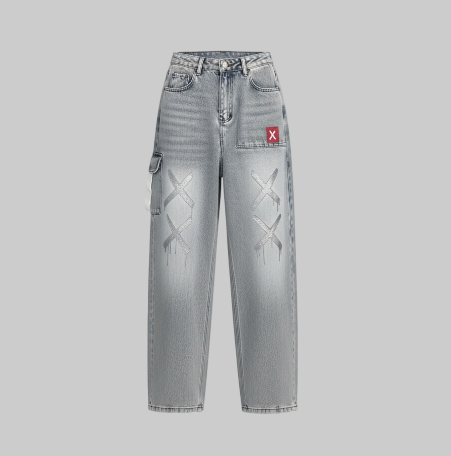 XTRME Light Grey Wide-Leg Shimmer X Pants — Women’s Edition