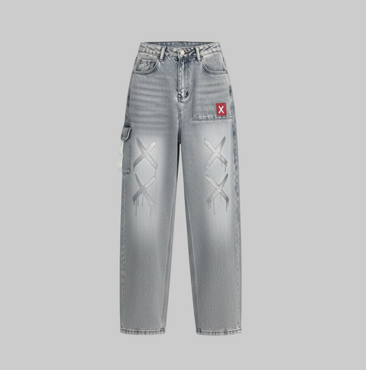 XTRME Light Grey Wide-Leg Shimmer X Pants — Women’s Edition