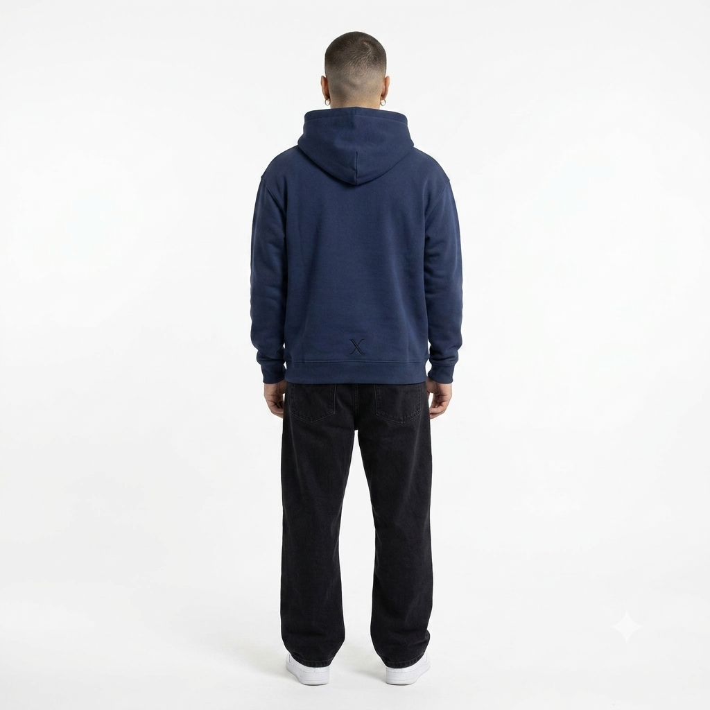 No Risk No Story Hoodie – Navy Blue (Men)