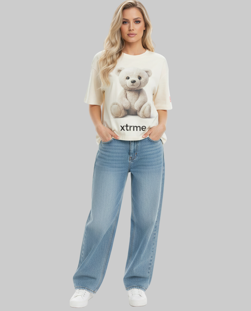 Bear Tee – Soft Beige