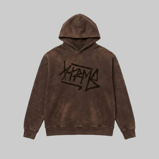 Brush Script Hoodie – Vintage Chocolate (Men)