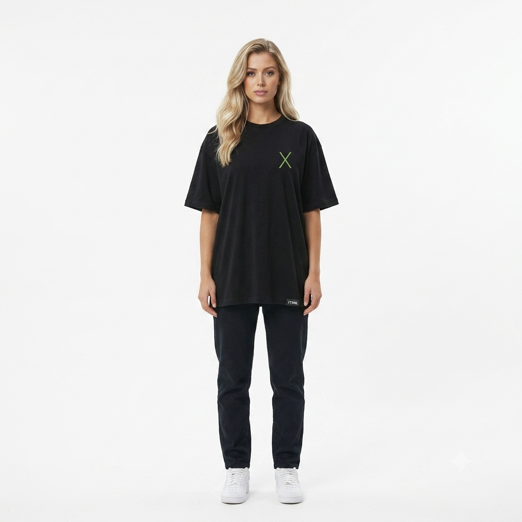 Think X Oversized T-Shirt – Black (Women)