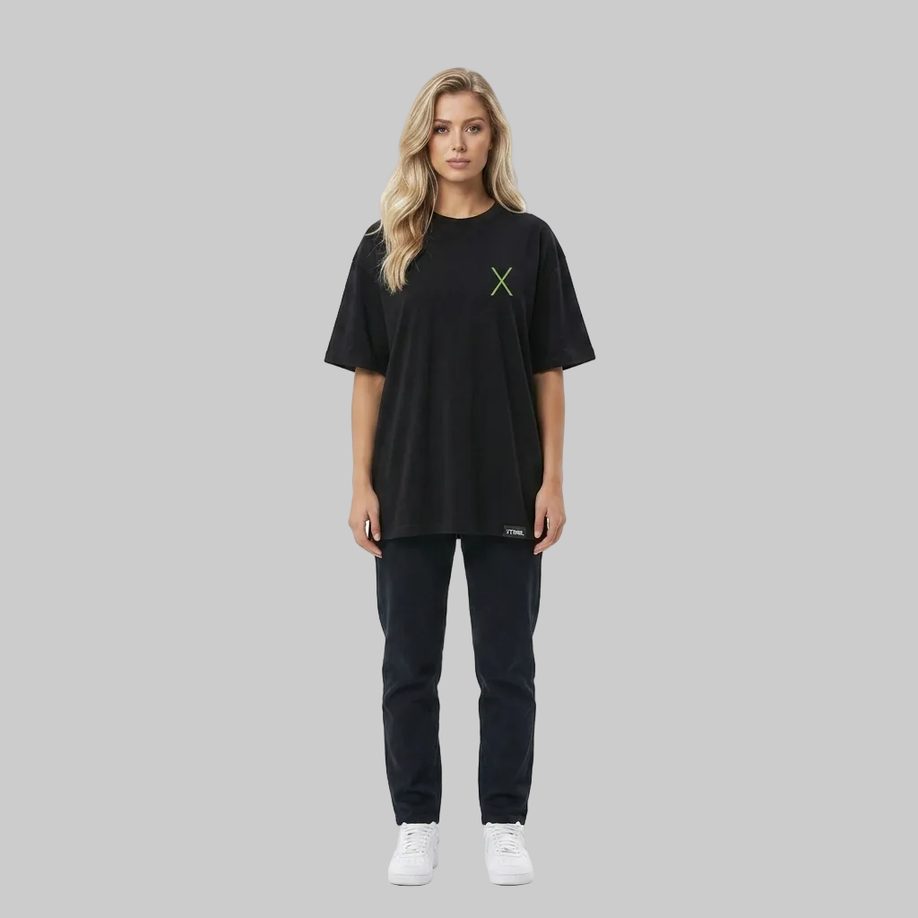 Think X Oversized T-Shirt – Black (Women)