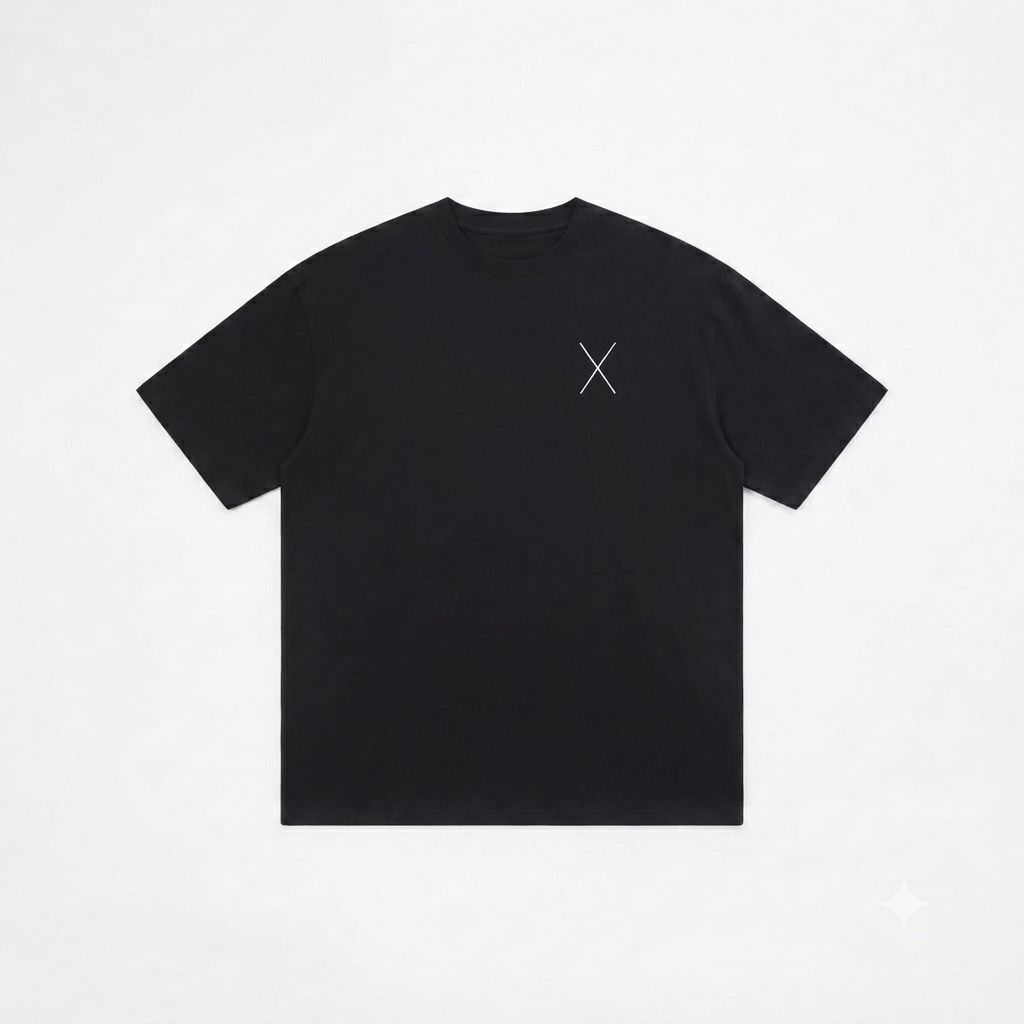 Signature Brush X T-Shirt – Black (Men)