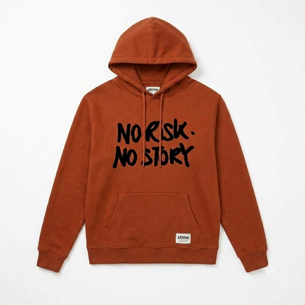 No Risk No Story Hoodie – Burnt Orange (Men)