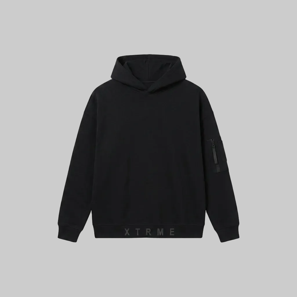 Oversized XTRME Hoodie – Black (Men)
