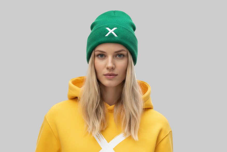 XTRME Green Knit Beanie — Unisex Edition