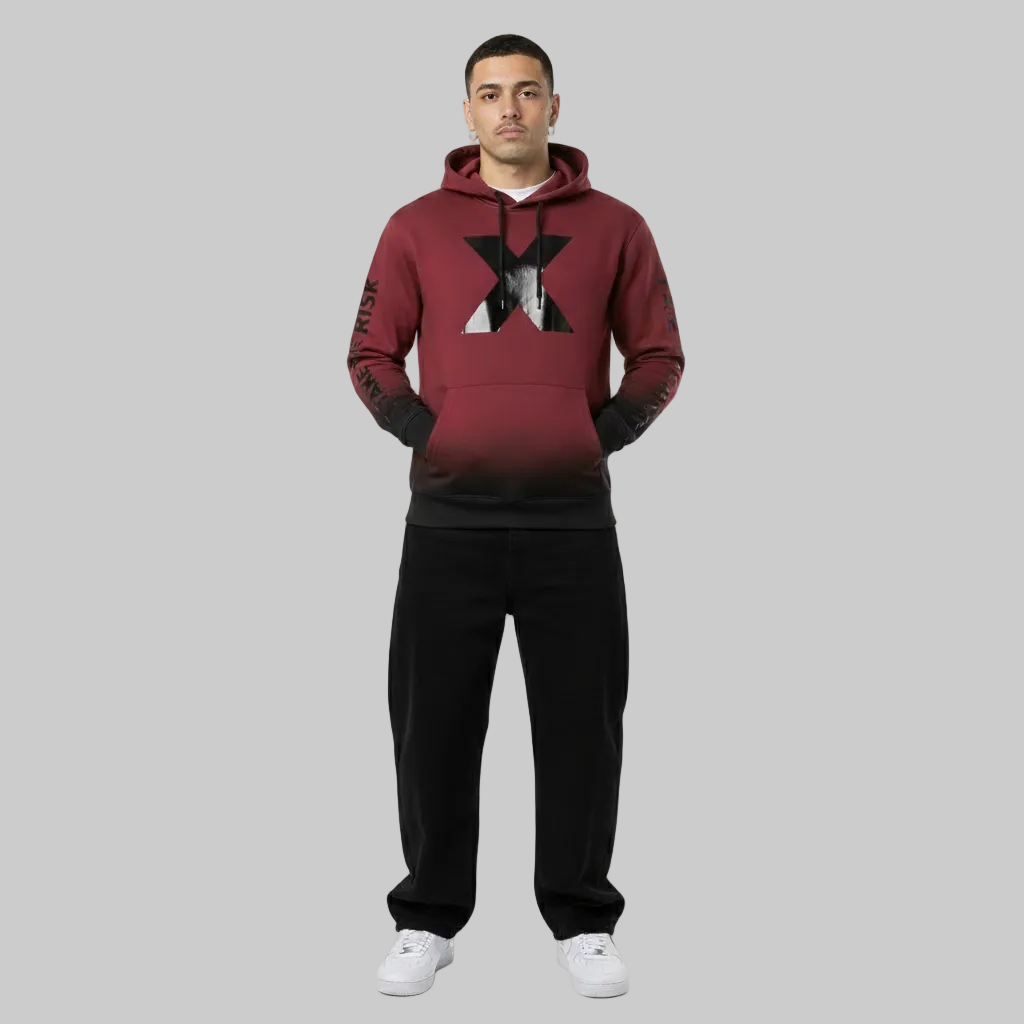 Shadow Fade Hoodie - Maroon