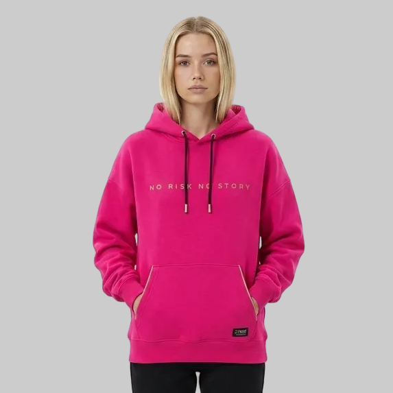 No Risk No Story Hoodie – Fuchsia (Women)