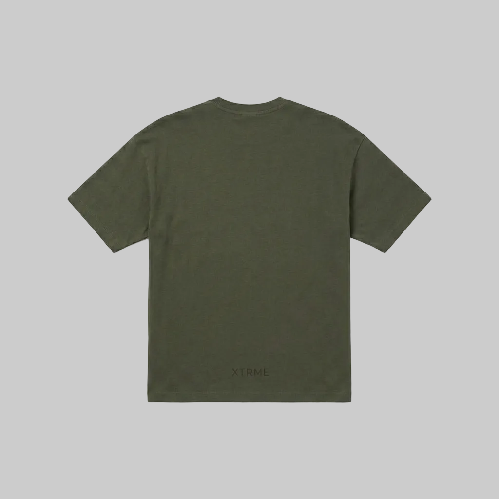 Essential Label T-Shirt – Military Green (Women)