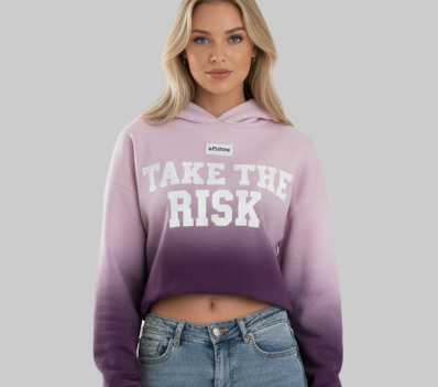 XTRME Take The Risk Pink–Purple Fade Hoodie