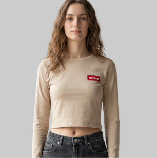 XTRME Soft-Blush Long-Sleeve Crop Top — Women’s Edition