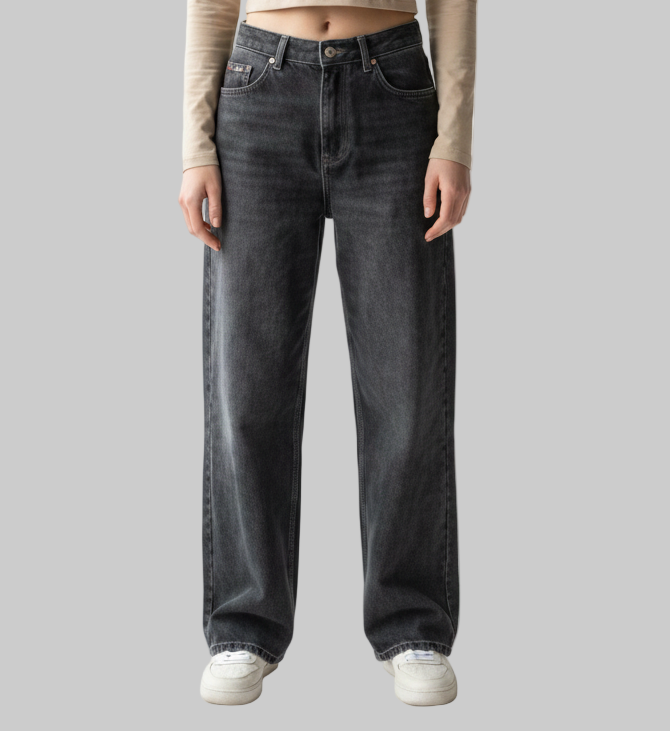 Wide-Leg Pants – Black