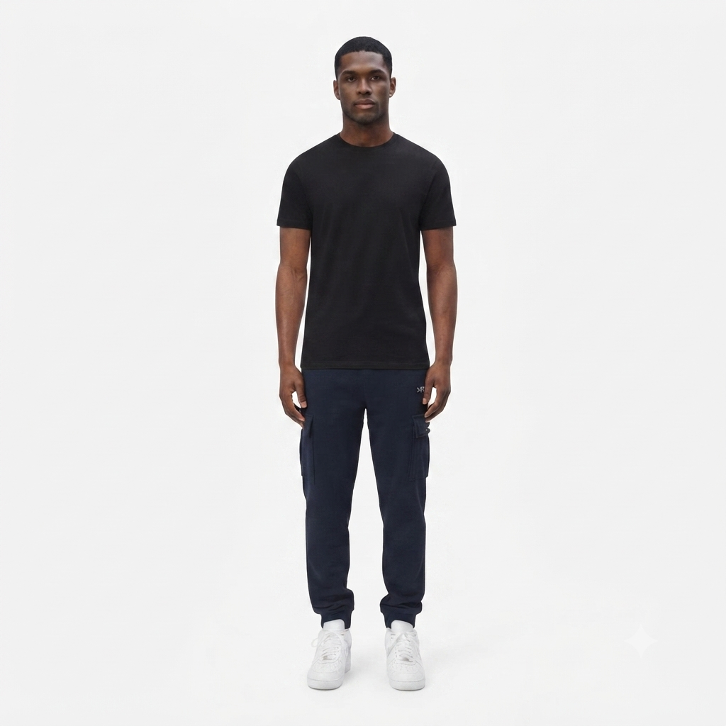 Utility Cargo Pants – Dark Blue (Men)