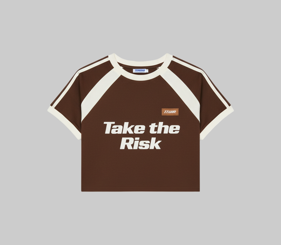 XTRME Take The Risk Brown Crop Tee — Women’s Edition