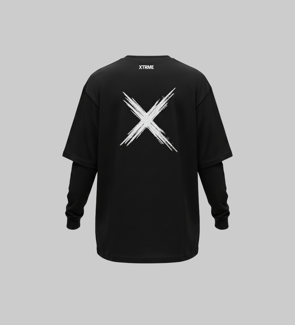 XTRME New York Oversized Black Tee