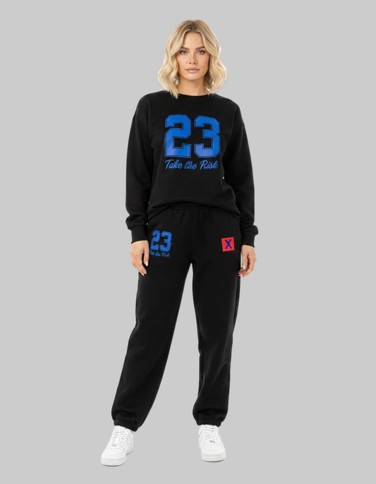 XTRME Black “23” Women’s Sweatsuit Set