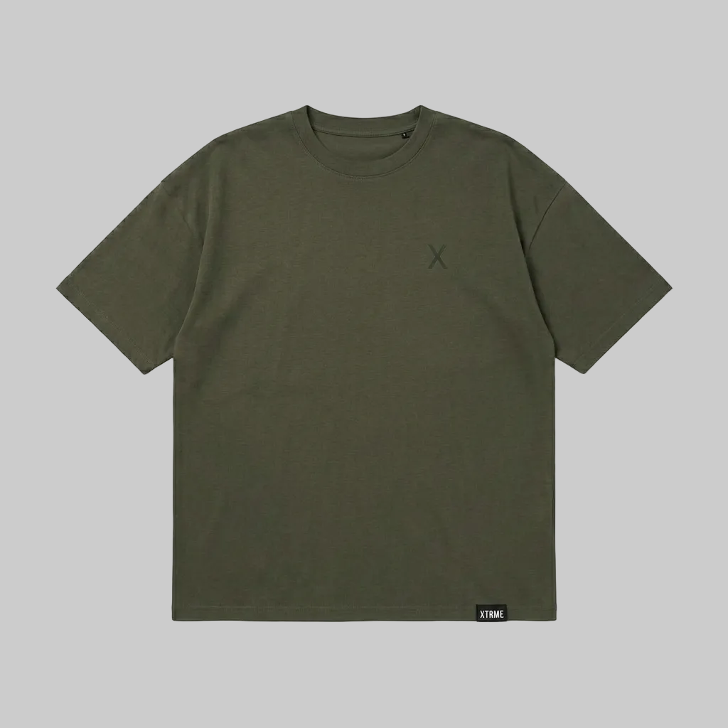 Essential Label T-Shirt – Military Green (Women)