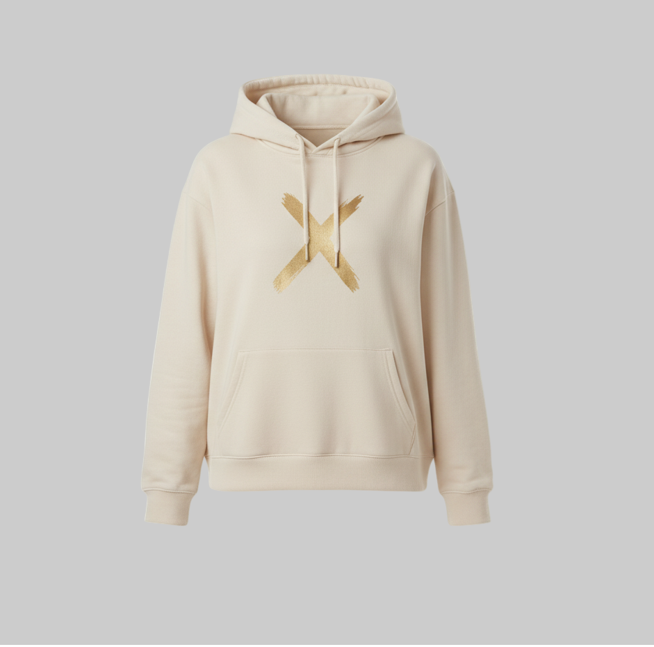 XTRME Golden X Beige Hoodie – Women’s Edition