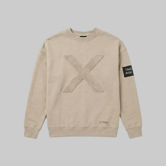 Elevated X Hoodie – Beige (Men)