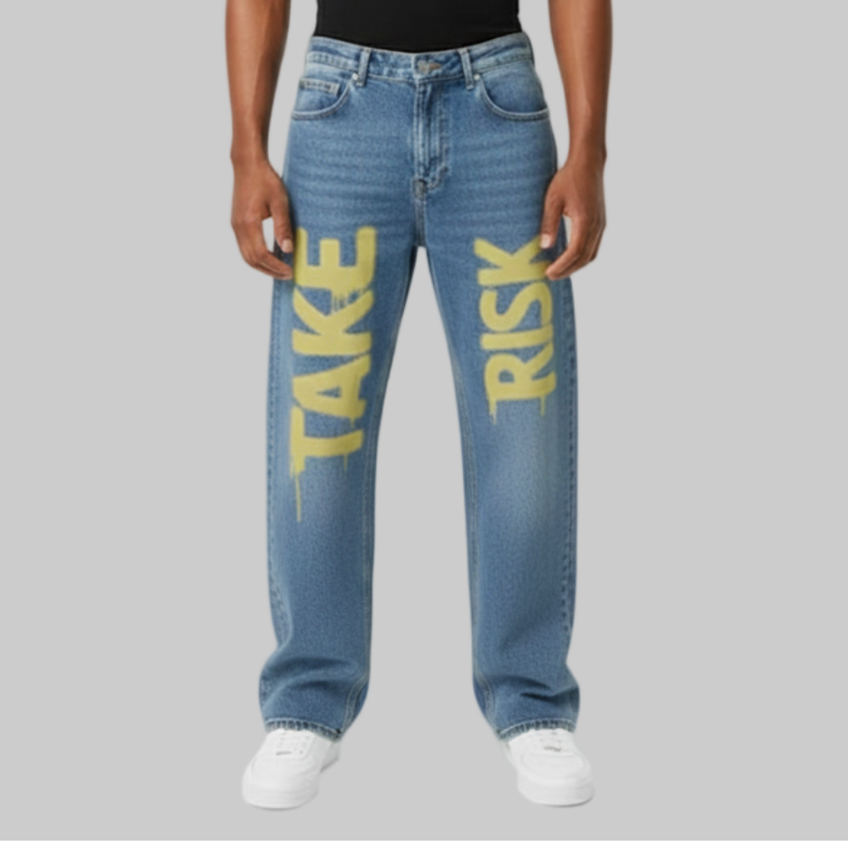 Graffiti Denim – Light Blue