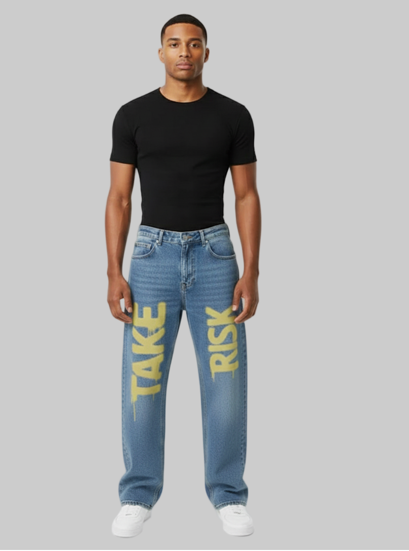 Graffiti Denim – Light Blue