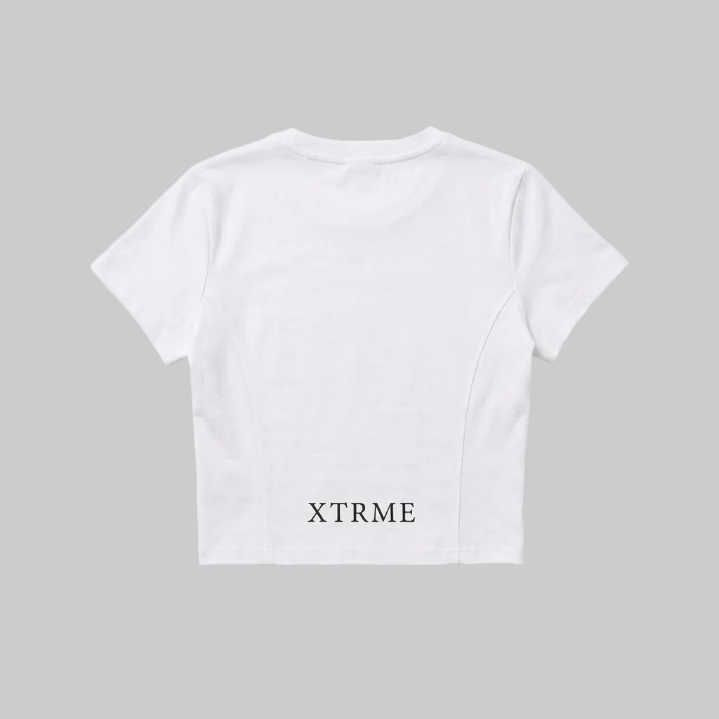 Rebel X Crop Top – White (Women)