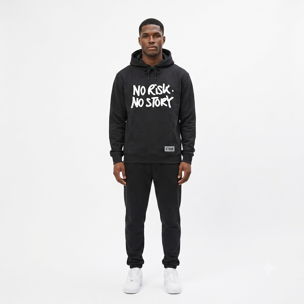 No Risk No Story Hoodie – Black (Men)
