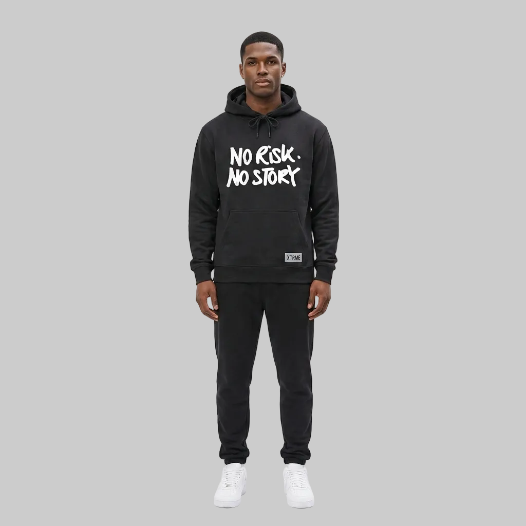 No Risk No Story Hoodie – Black (Men)