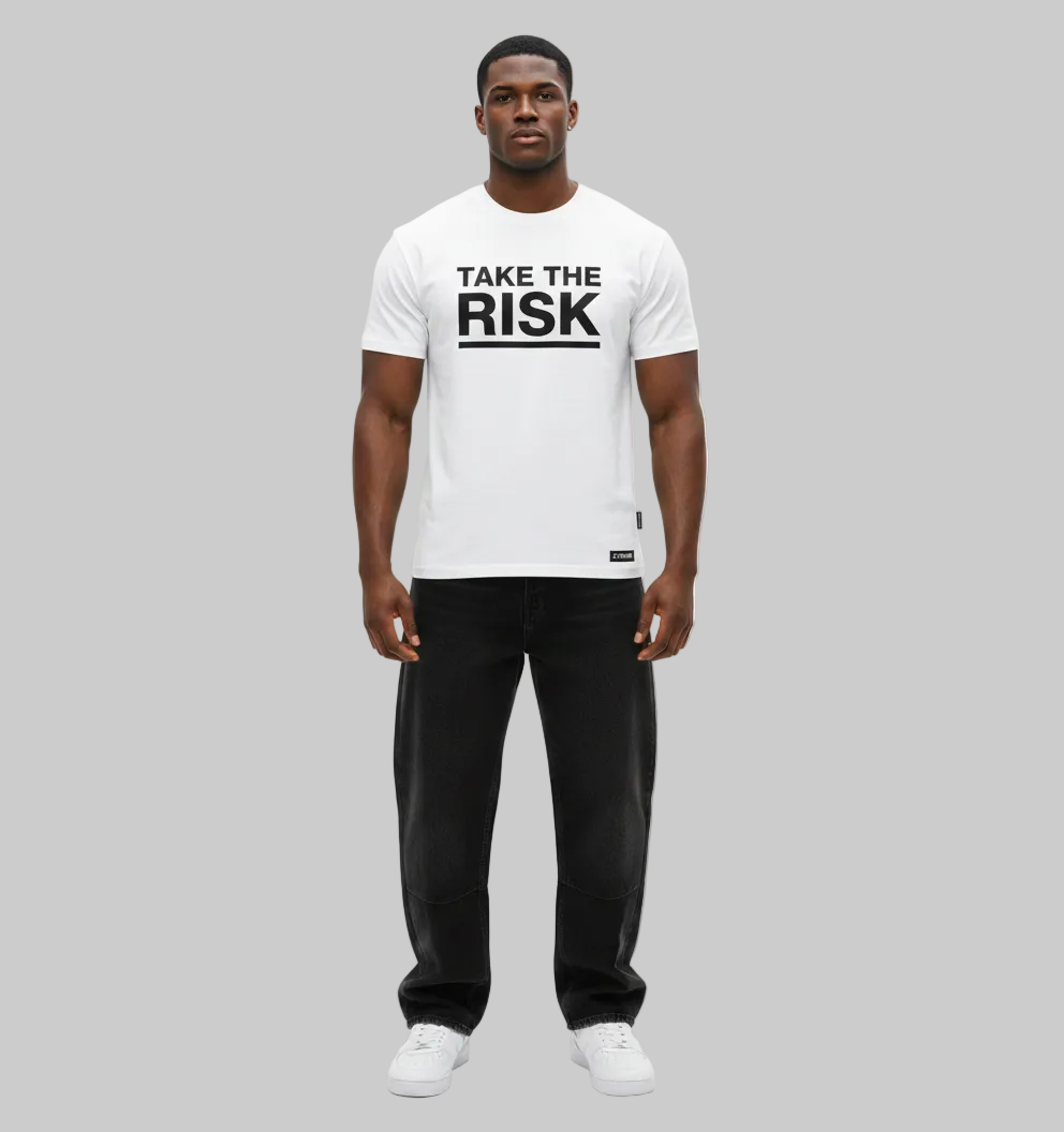 Take The Risk Tee - White
