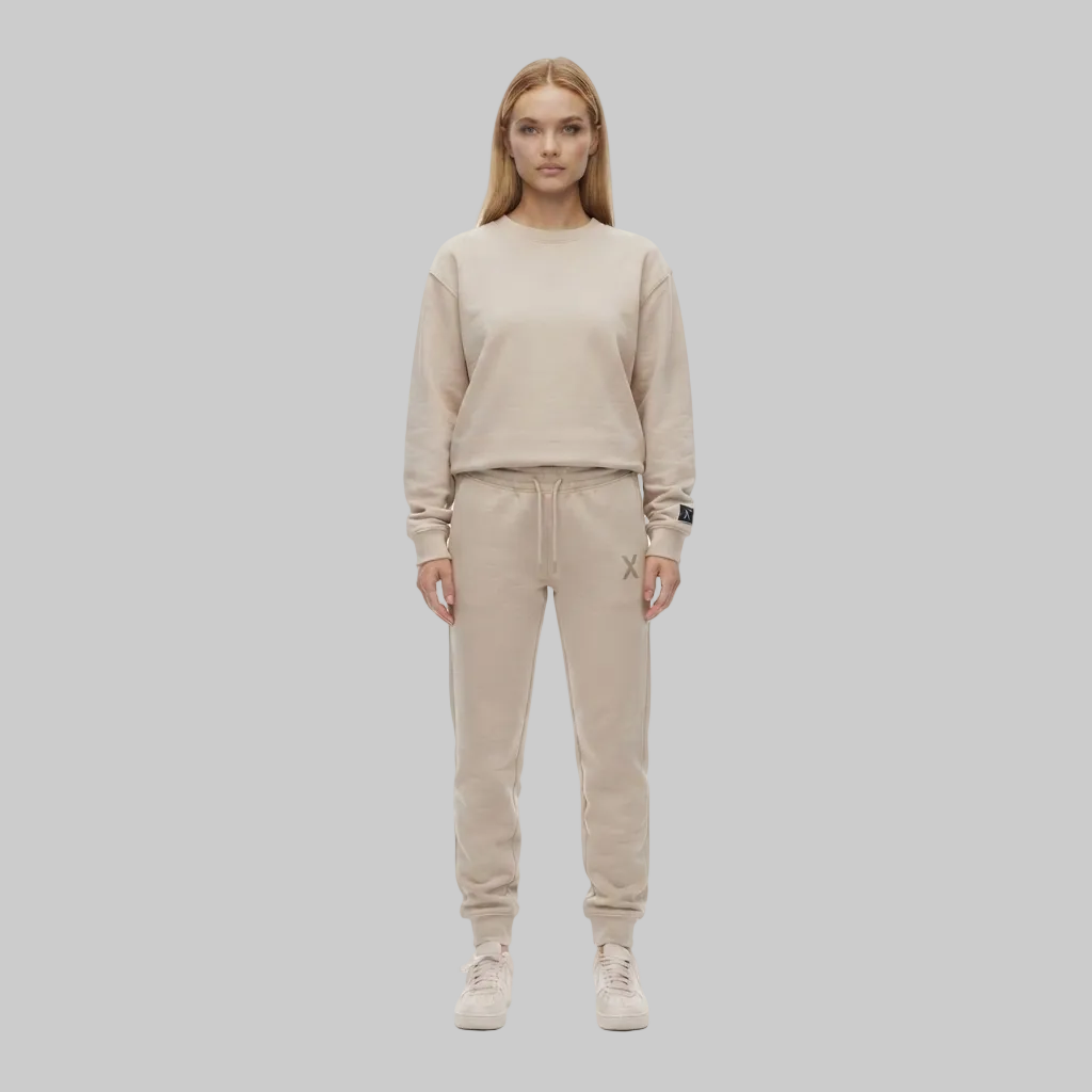 Signature X Cotton Pants – Light Beige (Women)