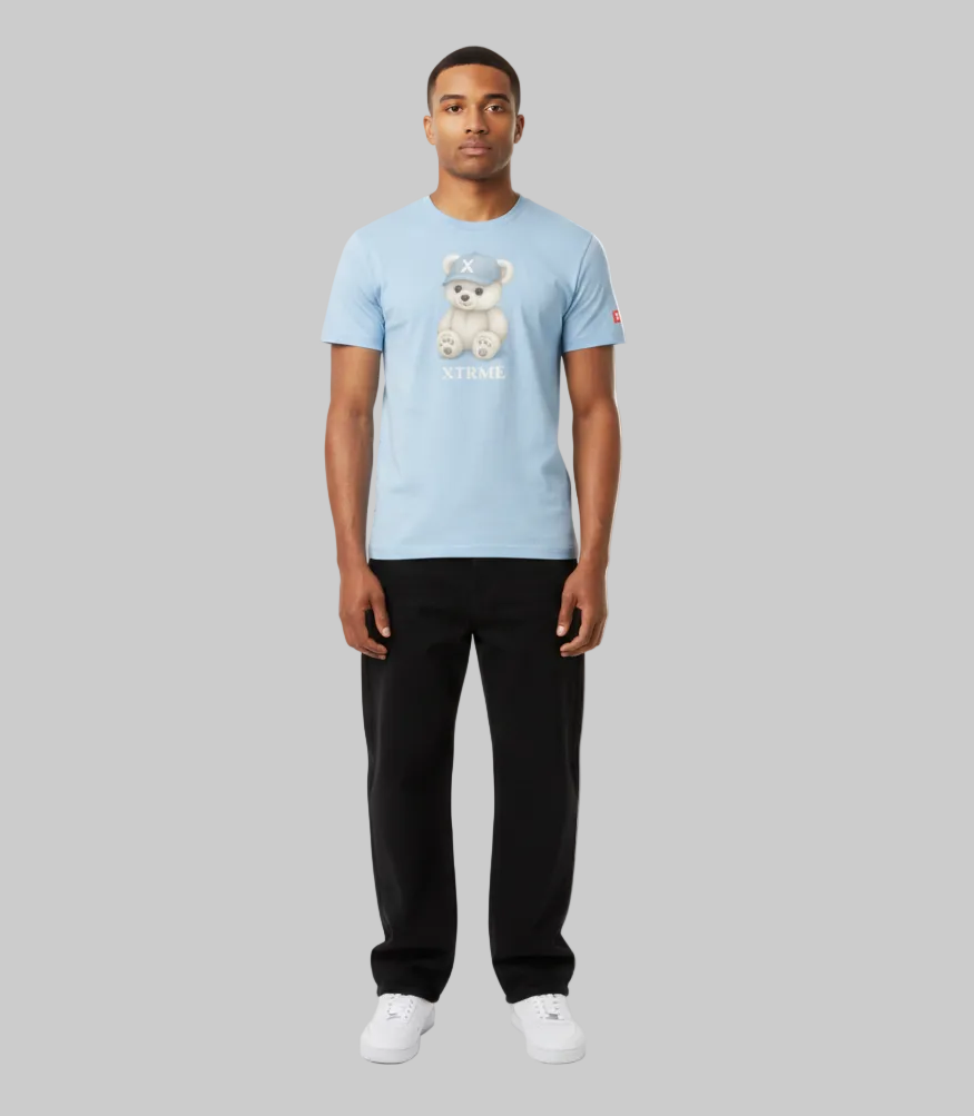 Bear X Tee – Sky Blue Edition