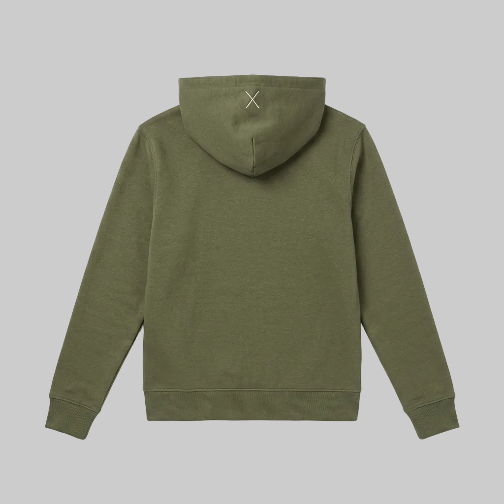 X Essential Hoodie – Military Green