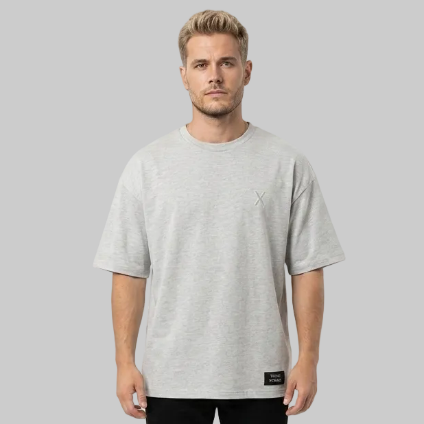 Essential X T-Shirt – Light Gray (Men)