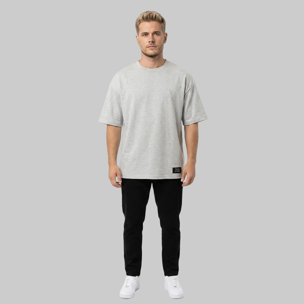 Essential X T-Shirt – Light Gray (Men)